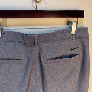 Nike Golf Men's blue marled flat front stretch shorts 32 10" inseam EUC